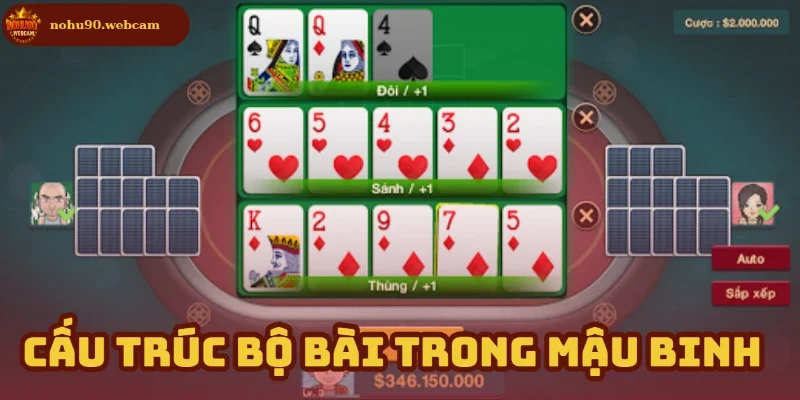 Mậu Binh đỉnh cao tại nhà cái Nohu90 cực hấp dẫn 1 Thành phần và cách phân chia bài đơn giản